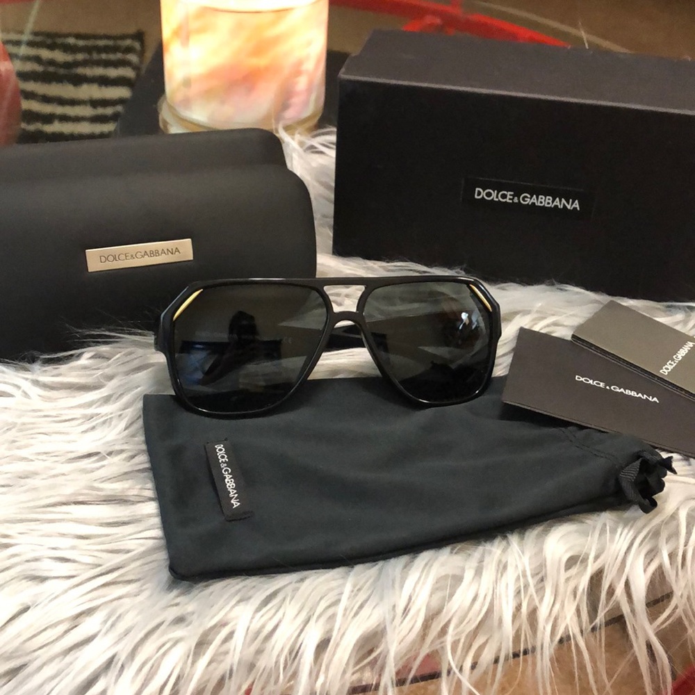 Black and Gold Dolce Gabbana glasses